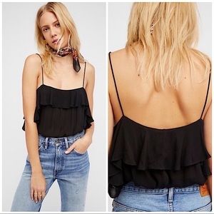 FREE PEOPLE | RUFFLE TIERED BOHO SWING CAMI TUNIC FESTIVAL